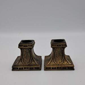 Antique Brass Candle Holders